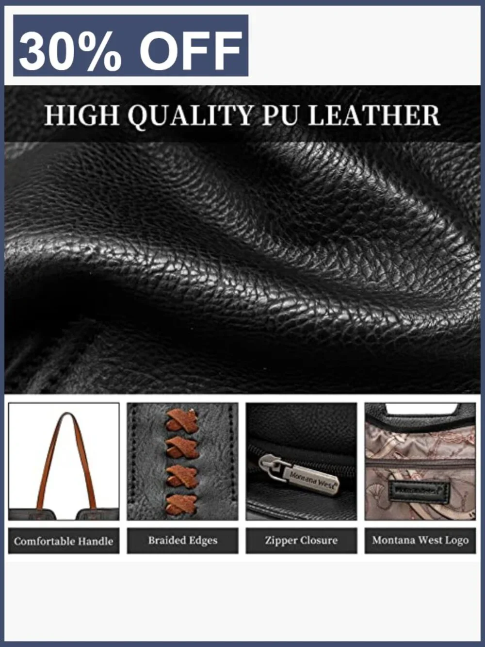 Large Vegan Leather Tote Bag Top Handle Satchel Hobo Purse Work Casual Carryall